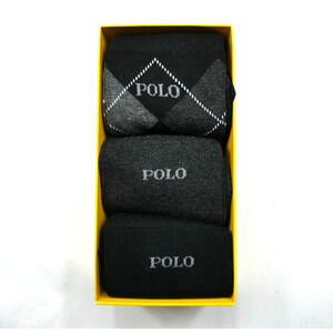 Polo Ralph Lauren 3 pack giftset crew dress socks, shoe size 10-13